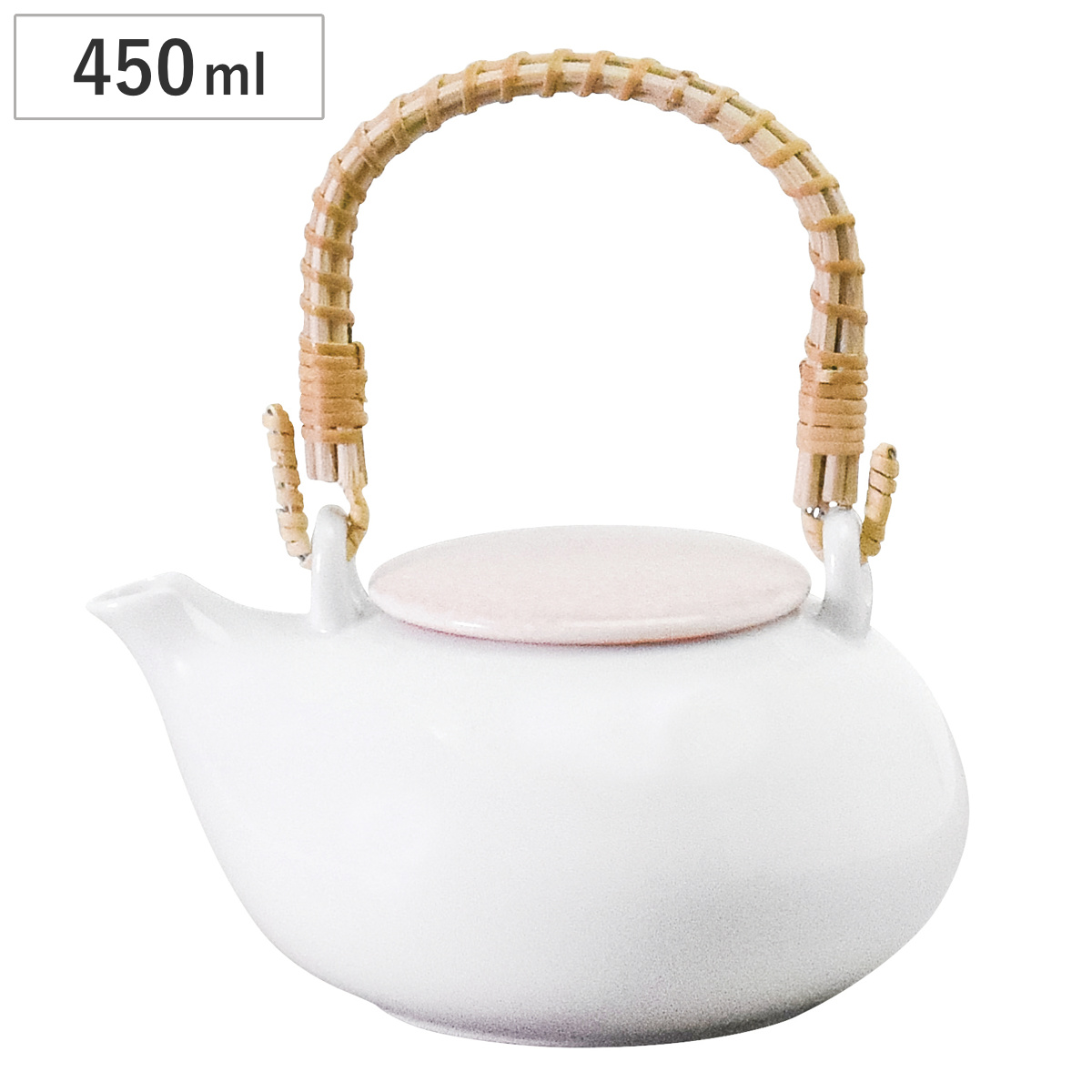 aito製作所 土瓶 かさね茶器 小桜柄 白磁 桃釉 （ ティーポット ポット