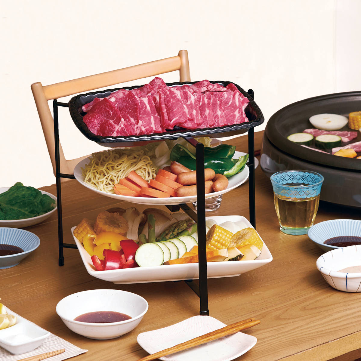 福井クラフト お膳 宗和膳 セット 片面タイプ 足付 ウルミタタキ 天黒