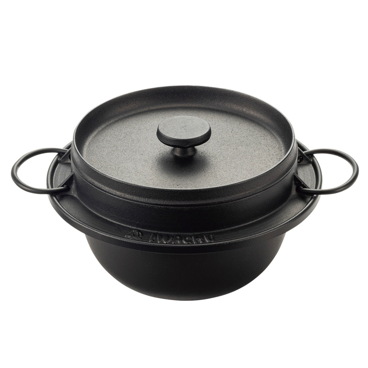 炊飯鍋 3合 IH対応 鉄釜 南部鉄器 日本製 （ 3合炊き 鉄鍋 鉄製鍋 ご飯