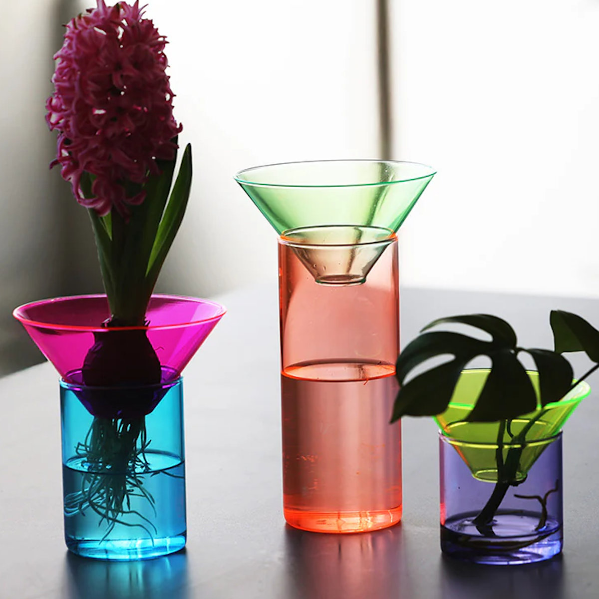 magnet フラワーベース GLOW GROW AQUA BLOOM ガラス （ 花ビン 花びん