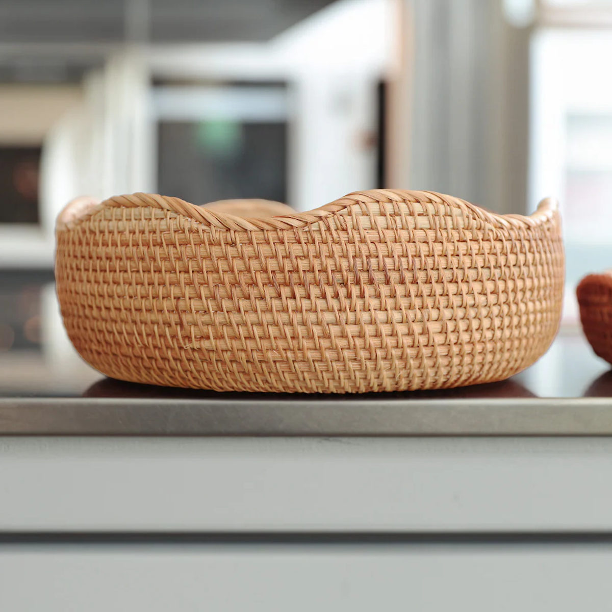 magnet バスケット WAFFELS BASKET CURVE L かご ラタン 直径25.8×高さ magnet バスケット WAFFELS BASKET CURVE L かご ラタン 直径25.8×高さ