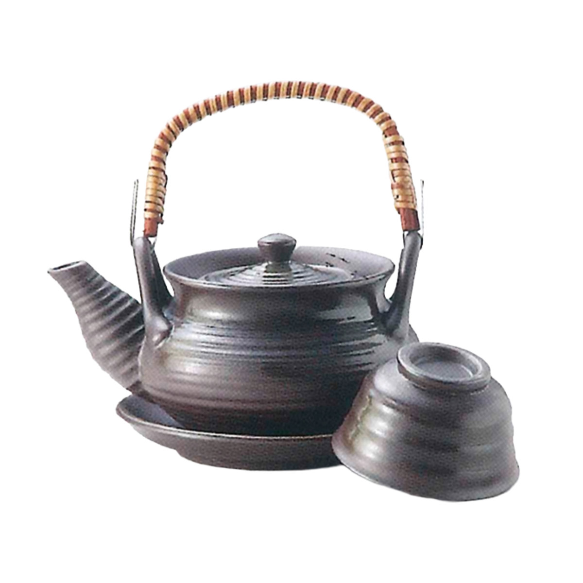 マルヨシ陶器 土瓶 碗形イラボ吹 茶 土瓶むし （ 320ml 陶器 土瓶蒸し