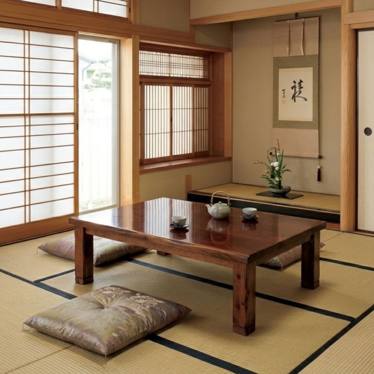 座卓 幅120cm 継脚付き 家具調こたつ ハーバー 木製 日本製 （ こたつ