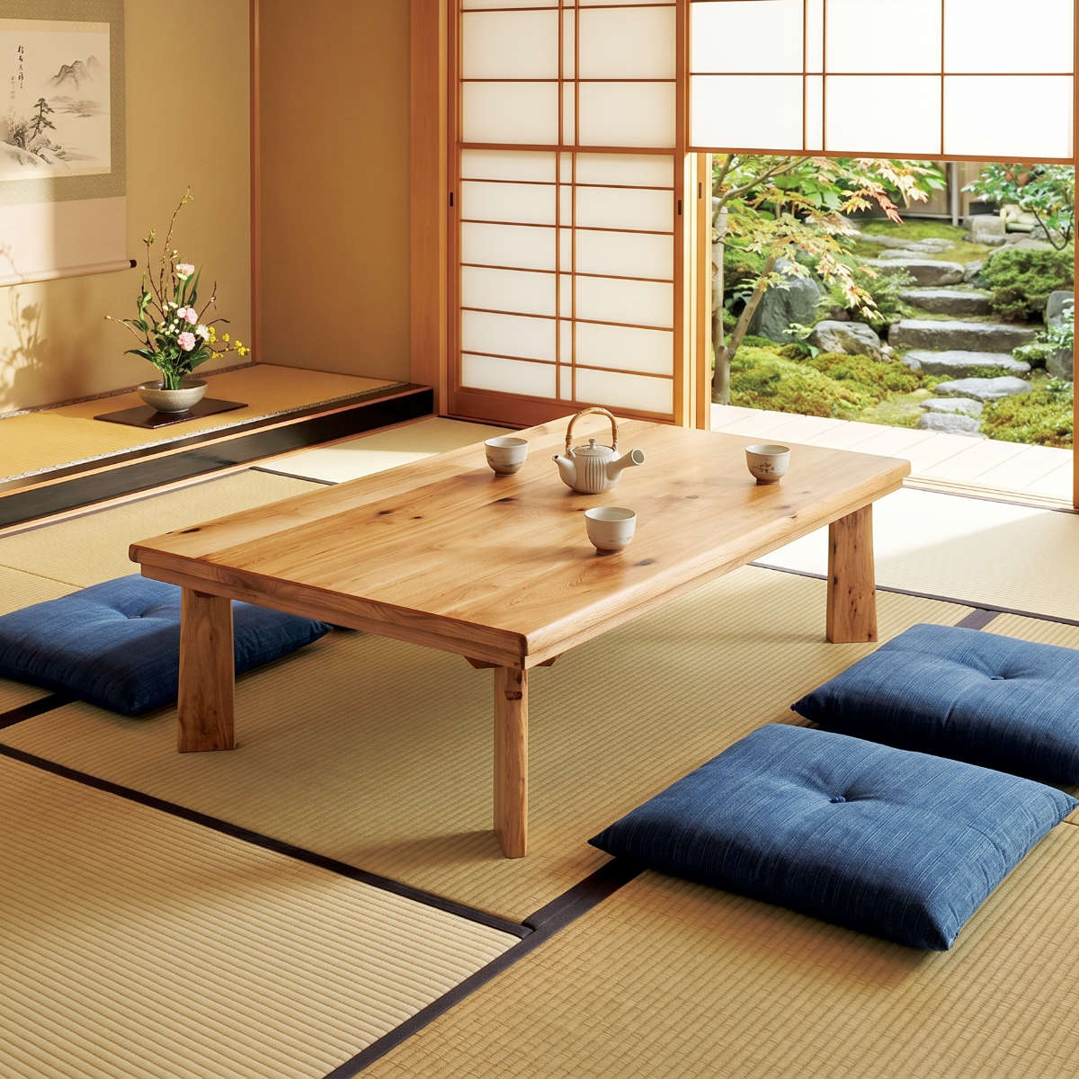 座卓 幅120cm 家具調こたつ 小枝 木製 日本製 （ こたつ コタツ 座卓
