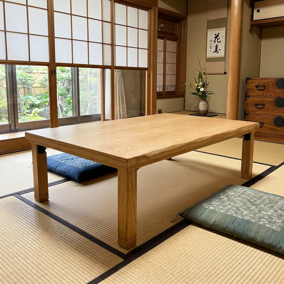 こたつサクラ120折りたたみ脚日本製・ヒーター付き こたつサクラ120