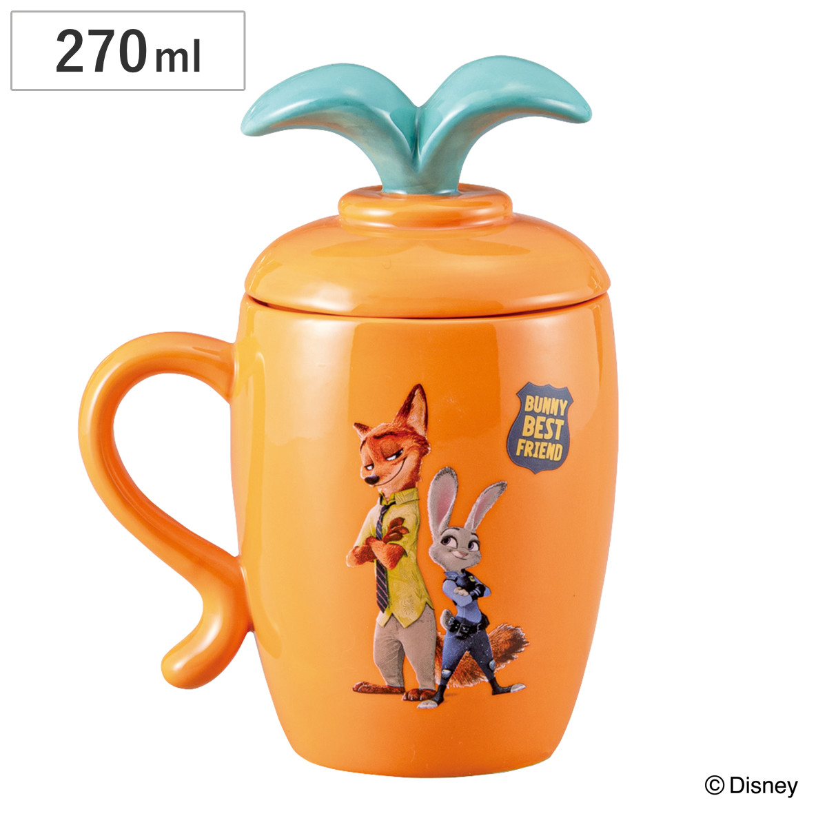 サンアート マグカップ 蓋付きにんじんペンマグ zootopia （ 270ml