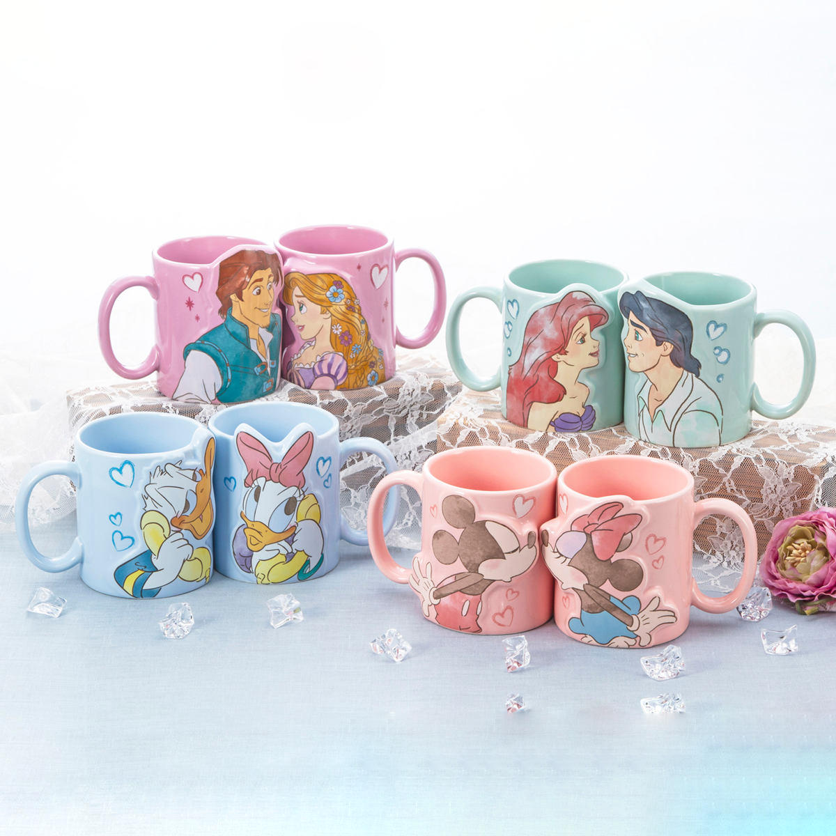 サンアート マグカップ ペアマグカップ ディズニー （ 300ml 磁器 ペア