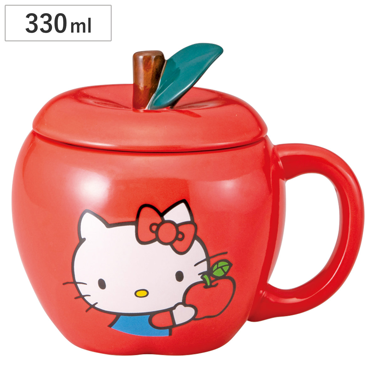 超激レア✨ハローキティ りんご型 計量カップ サンアート マグカップ リンゴマグ ハローキティ （ 330ml 磁器 マグ