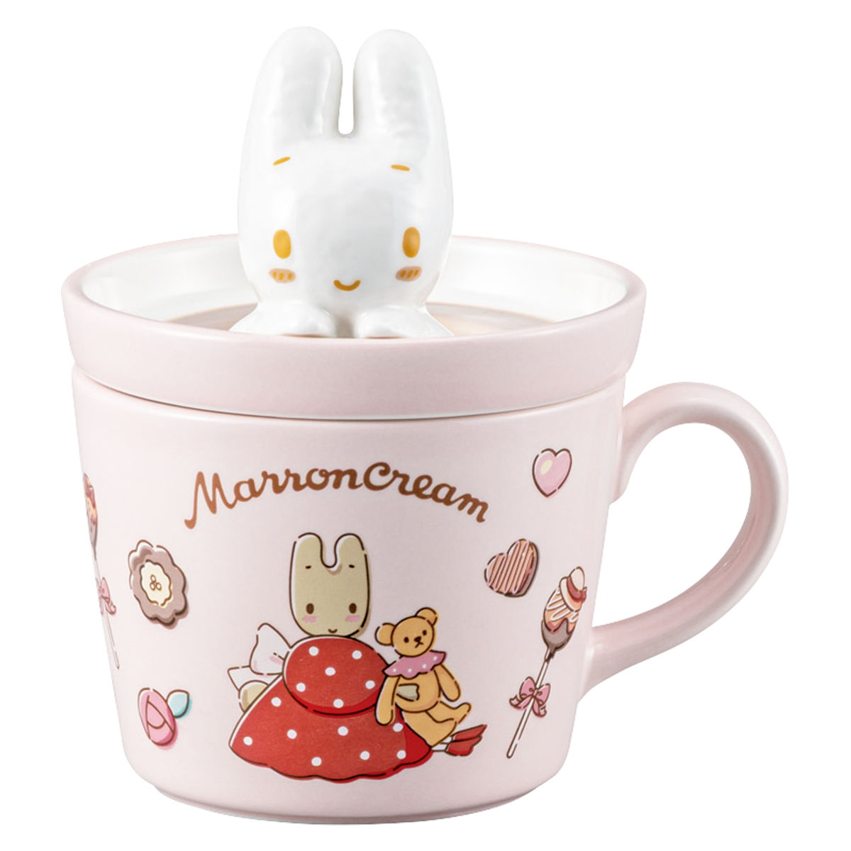 サンアート マグカップ ラテアートマグ （ 240ml 蓋付き 磁器 マグ
