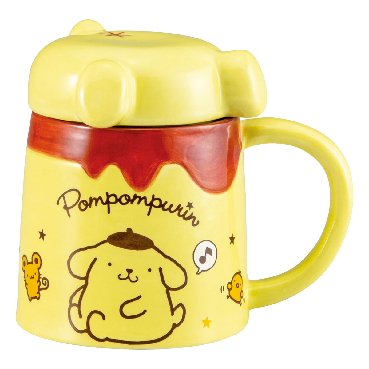 サンアート マグカップ おしりのフタ付きプリンマグ ポムポムプリン