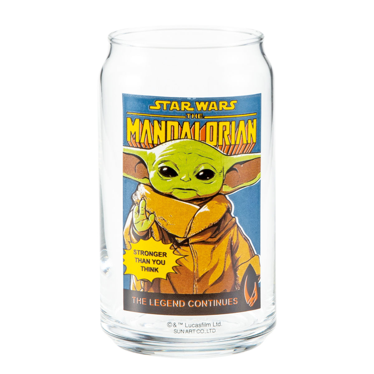 サンアート グラス 缶型グラス マンダロリアン＆グローグー （ 360ml