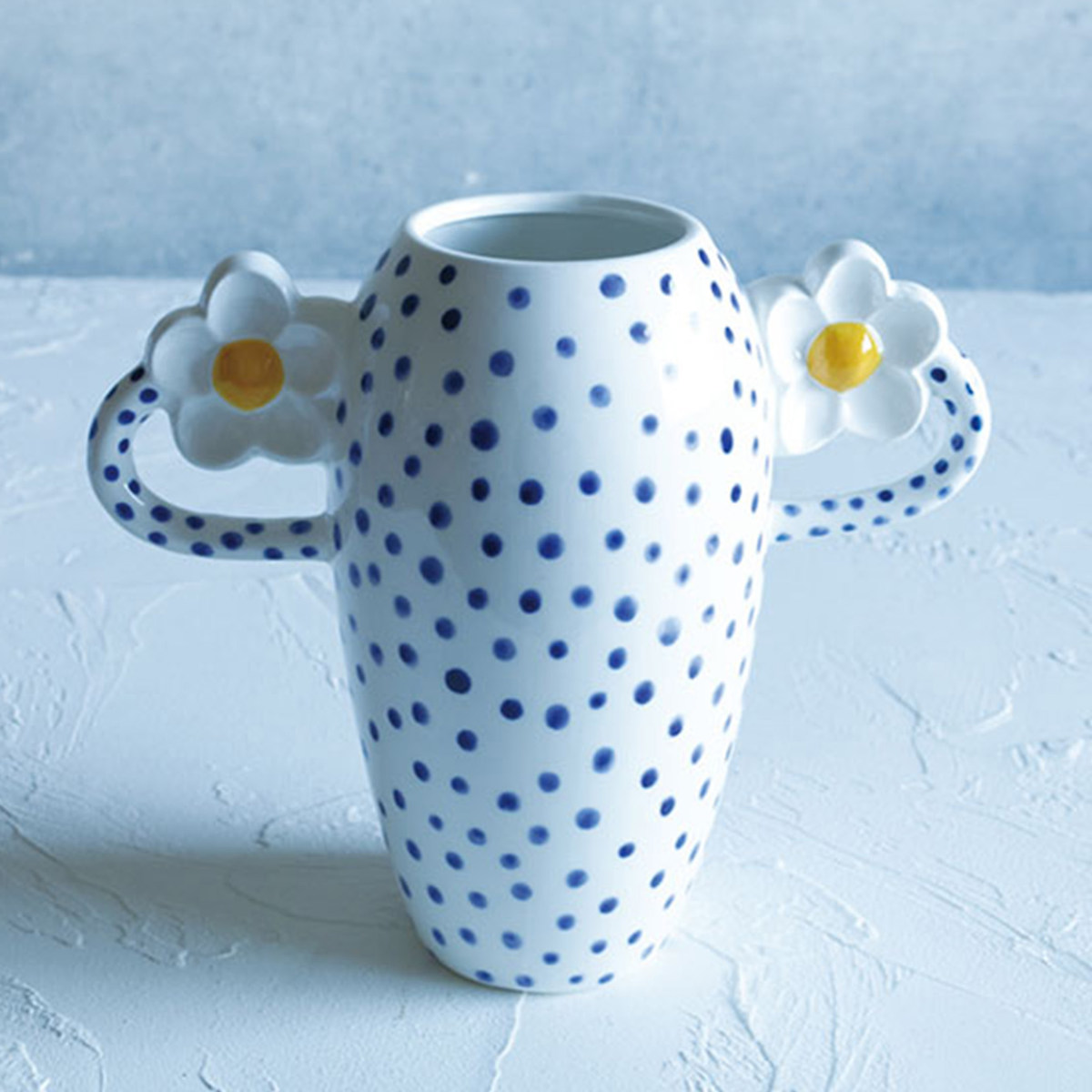 花瓶 welms Blue Dot フラワーベース （ 花ビン 花びん フラワー 花