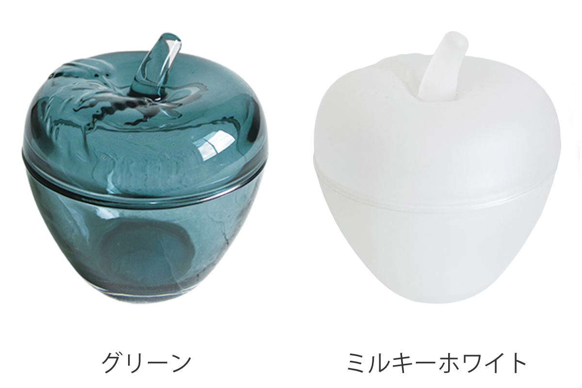 小物入れ DECO グラス Apple ガラス （ 置き物 ガラス製 りんご 小物