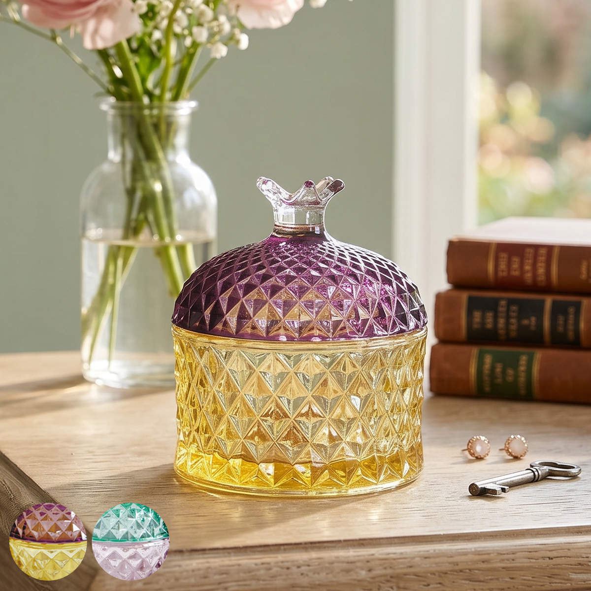 小物入れ DECO グラス Pineapple ガラス （ 置き物 ガラス製