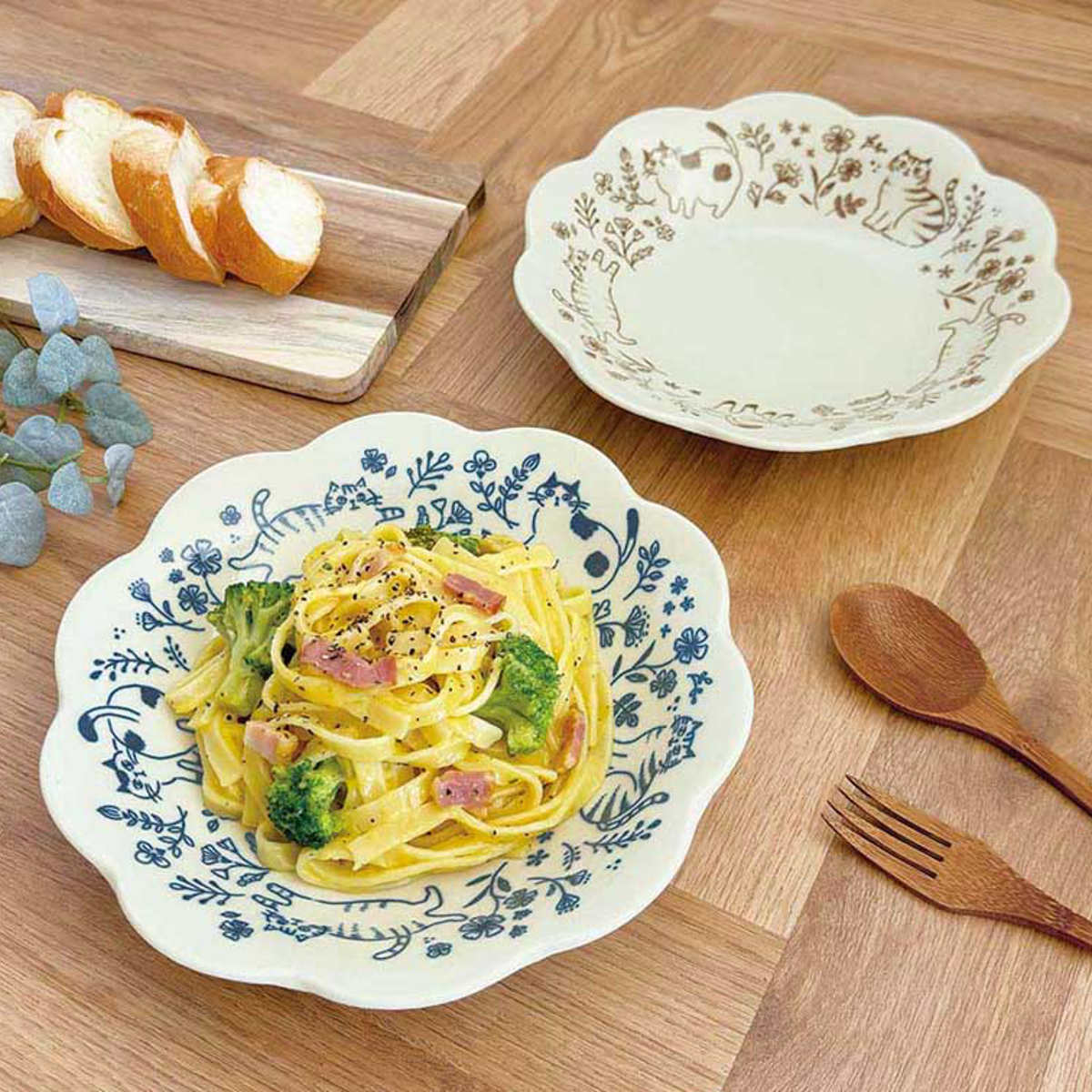 プレート お花プレート L （ 21.5cm 食洗機対応 電子レンジ対応 陶器