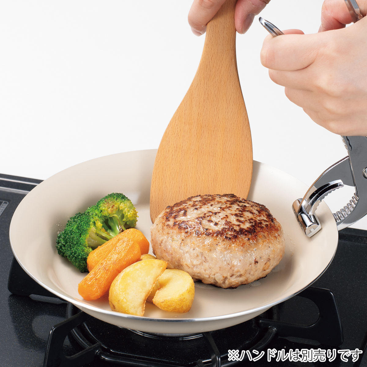 マル球産業　ミニパン　蓋付き　フライパン　22㎝　新品　値下げ中 552136-re-3.jpg