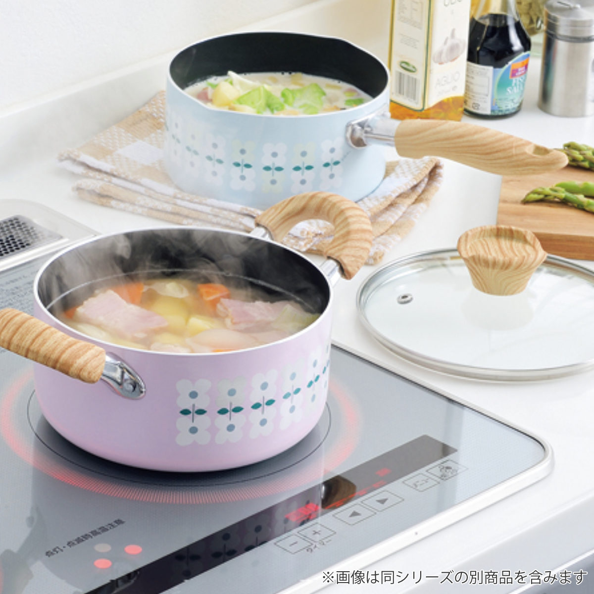 タマハシ 両手鍋 18cm IH対応 Plune. （ ガス火対応 両手なべ 両手 鍋