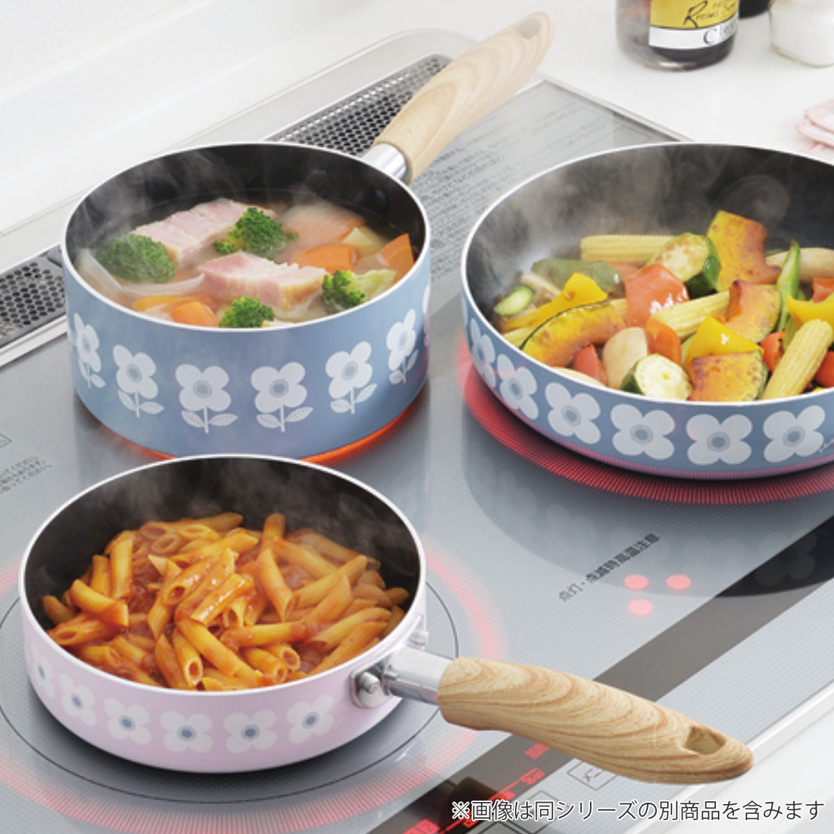 タマハシ フライパン ソースパン 2点セット 16cm IH対応 Plune