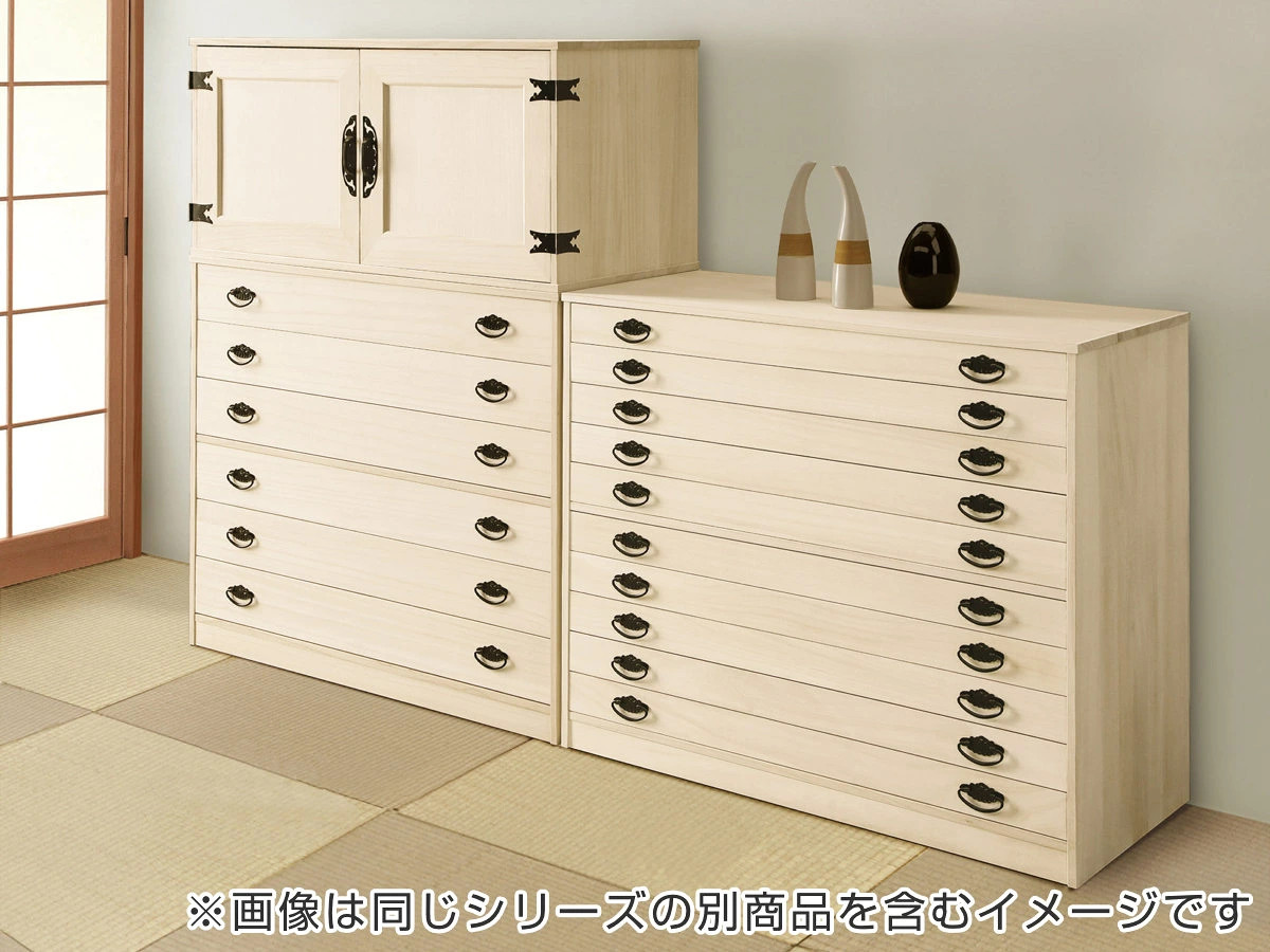 日本製 天然桐箪笥 4段チェスト 着物 収納 マーゼルン 和箪笥③ マーゼルン 総桐 組み合わせタンス 深4段チェスト 幅100cm 日本製