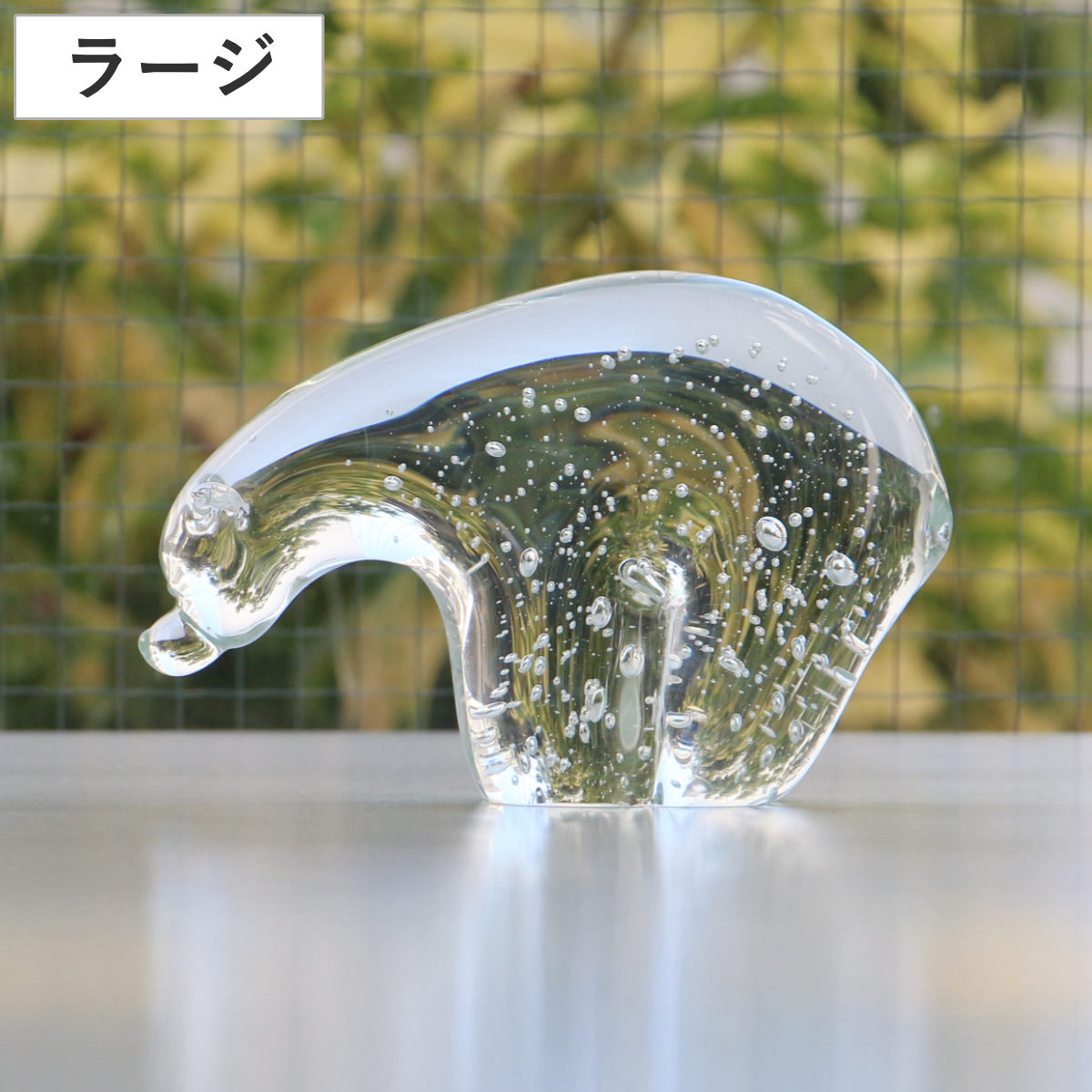 DETAIL（ディテール） オブジェ ガラス Polar Bear ラージ （ 置き物