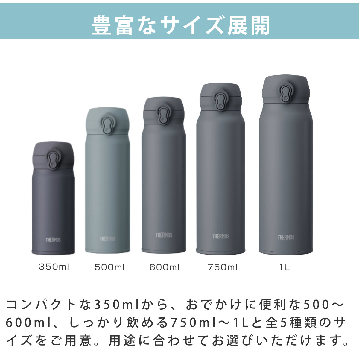 THERMOS（サーモス） 水筒 750ml 真空断熱ケータイマグ JNL-S751