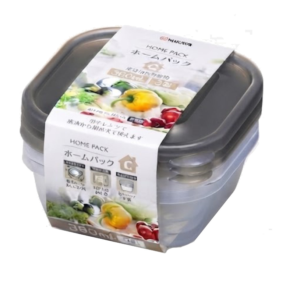 ナカヤ化学産業 保存容器 380ml 3個組 10個セット ホームパック C 3P