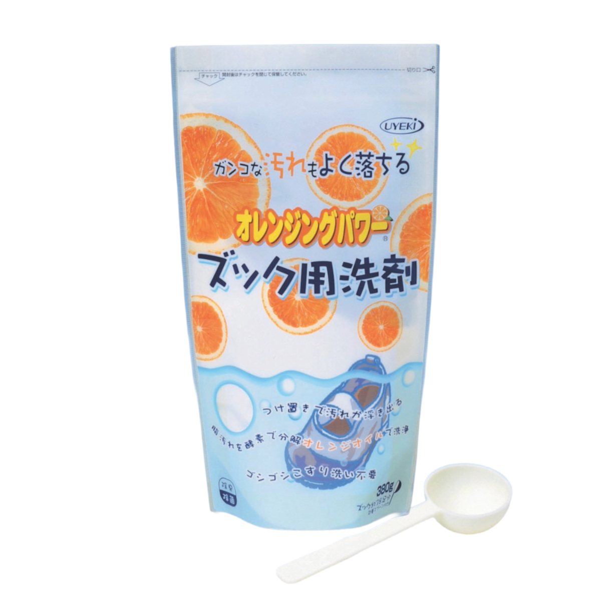 靴洗剤 ズック用洗剤 オレンジングパワー （ 靴用洗剤 酵素 酸素 オレンジオイル つけ置き 粉末タイプ 上靴 上履き スニーカー 日用品 ）