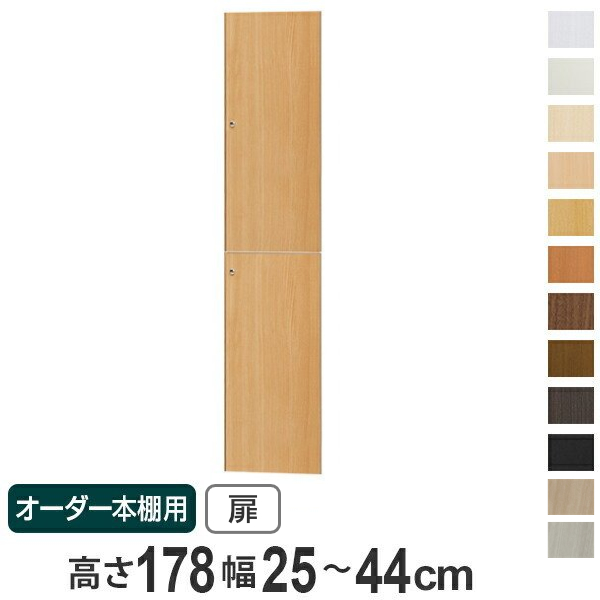オーダー本棚用扉 高さ178cm 幅25-44cm type178 （ オーダーメイド