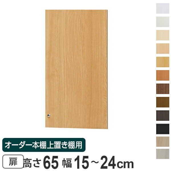 オーダー本棚 上置き棚 type65用扉 幅15-24cm （ オーダーメイド 収納