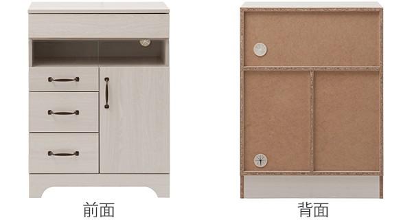 電話台　FAX台　キャビネット　12引き出し　2トビラ　サイドチェスト 電話台 FAX台 幅60cm ルーター収納 キャビネット ナチュラルテイスト