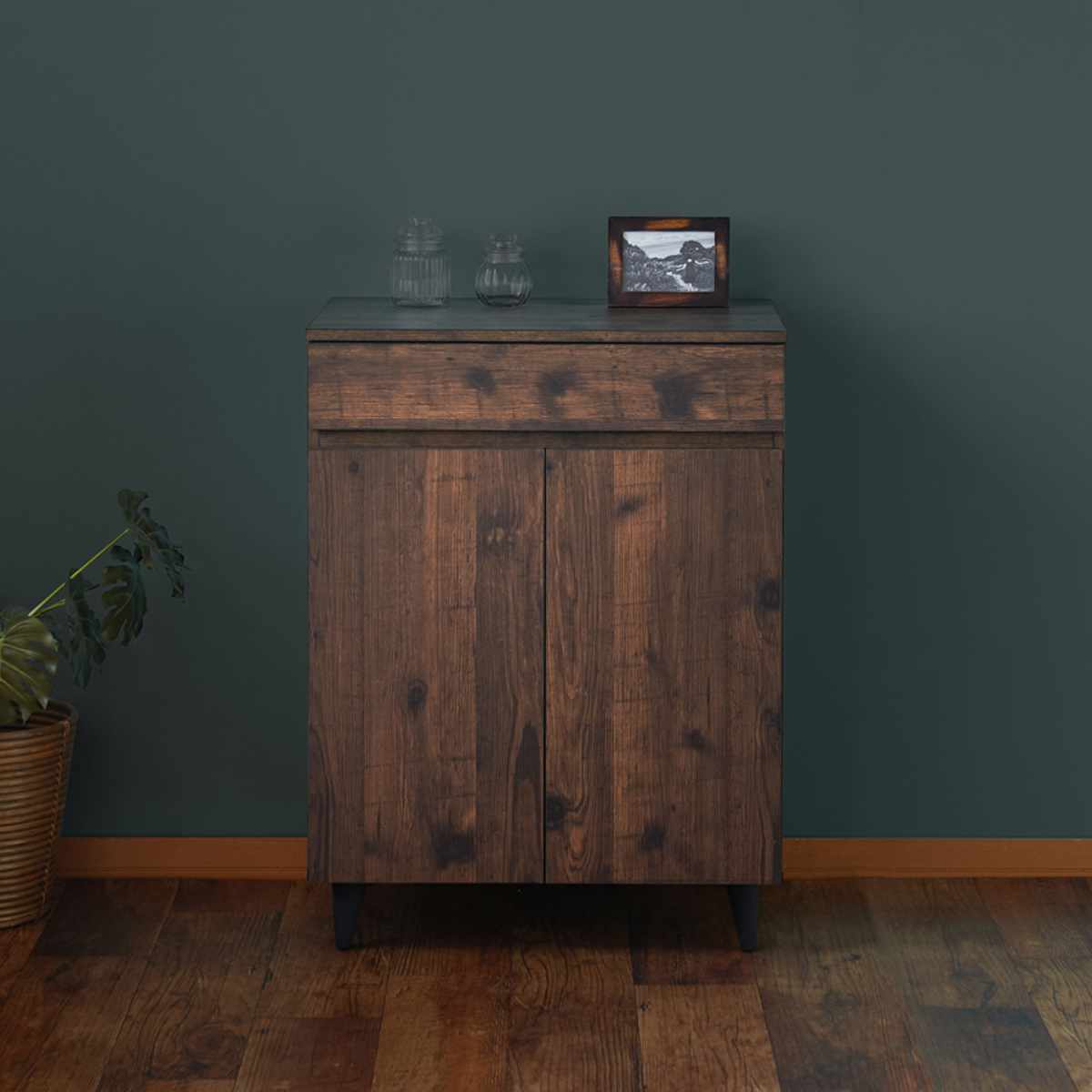 キャビネット 幅60cm リビングボード ヴィンテージ調 Arizona