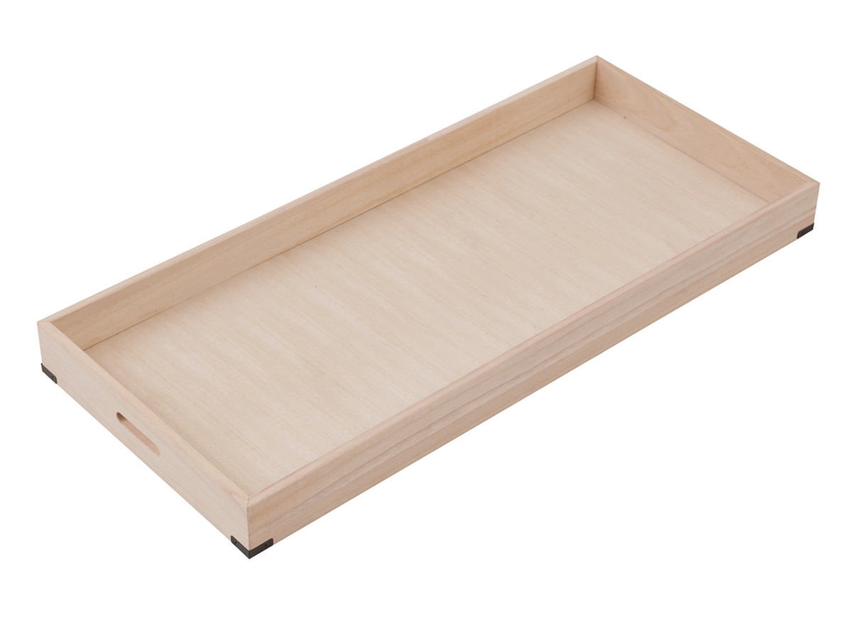 桐 衣装ケース 追加用 衣裳盆 浅型 蓋なし 高さ8cm （ 完成品 桐