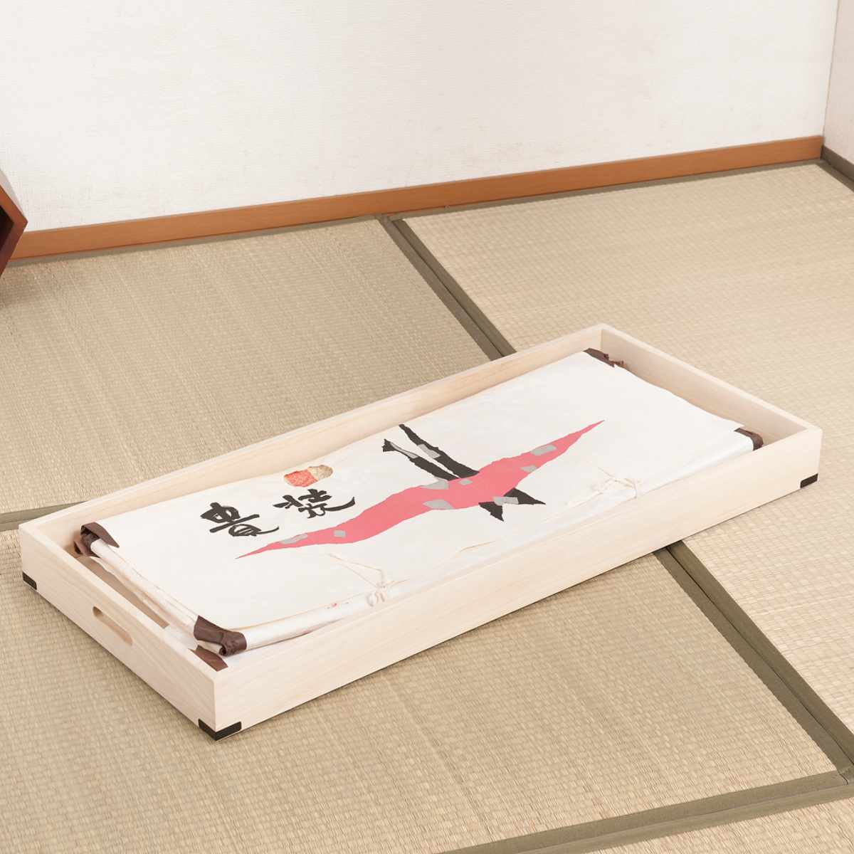 桐 衣装ケース 追加用 衣裳盆 浅型 高さ8cm 蓋なし 天然木 完成品