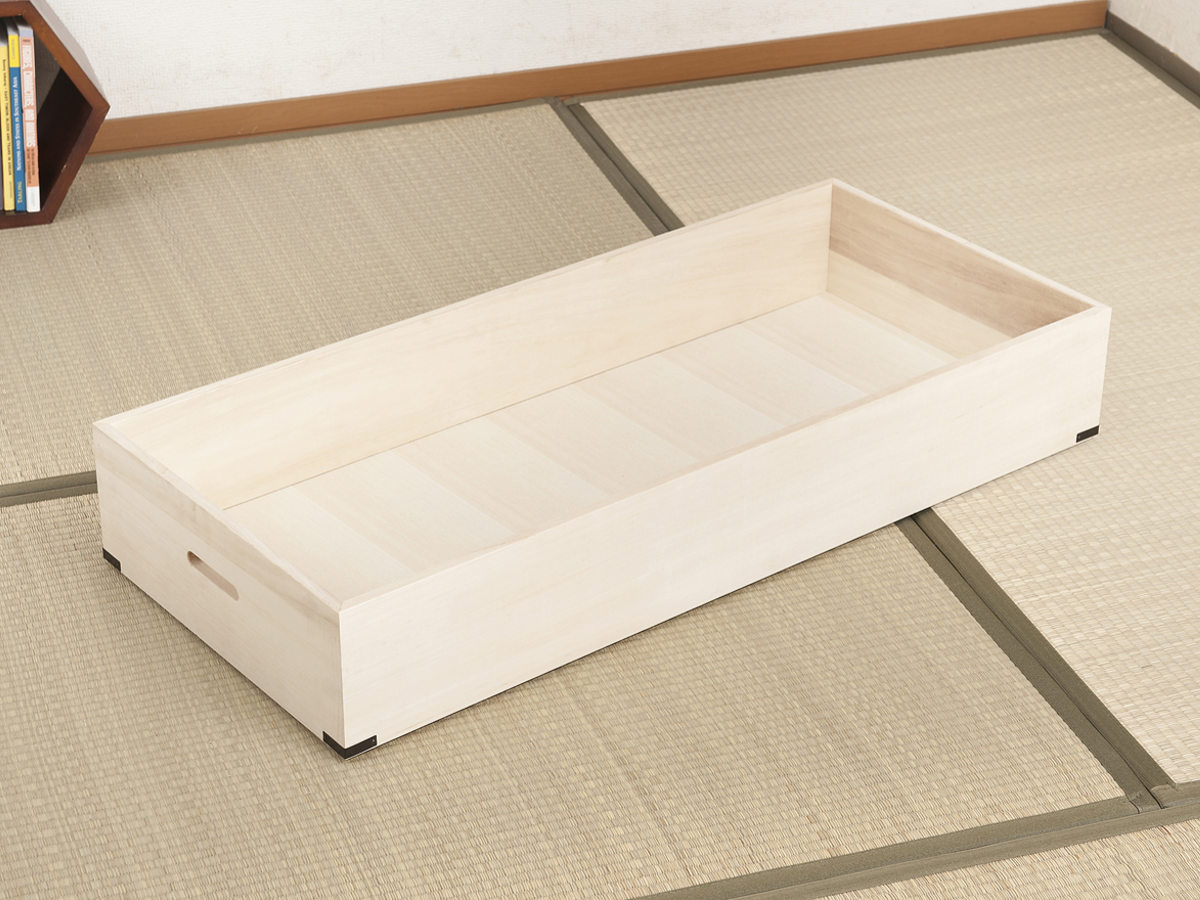 桐 衣装ケース 追加用 衣裳盆 深型 高さ13cm 蓋なし 天然木 完成品