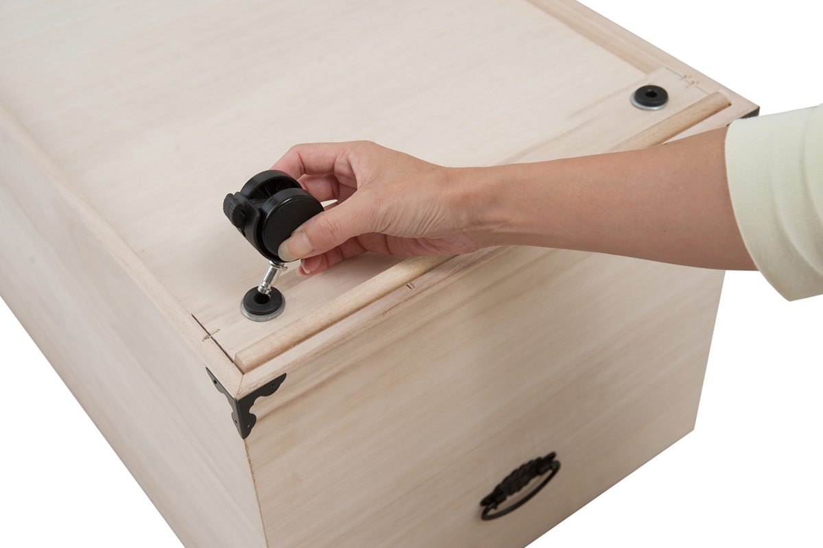 桐 衣装ケース 3段 押入れ収納 衣裳箱 キャスター付 隅金具 高さ72.5cm