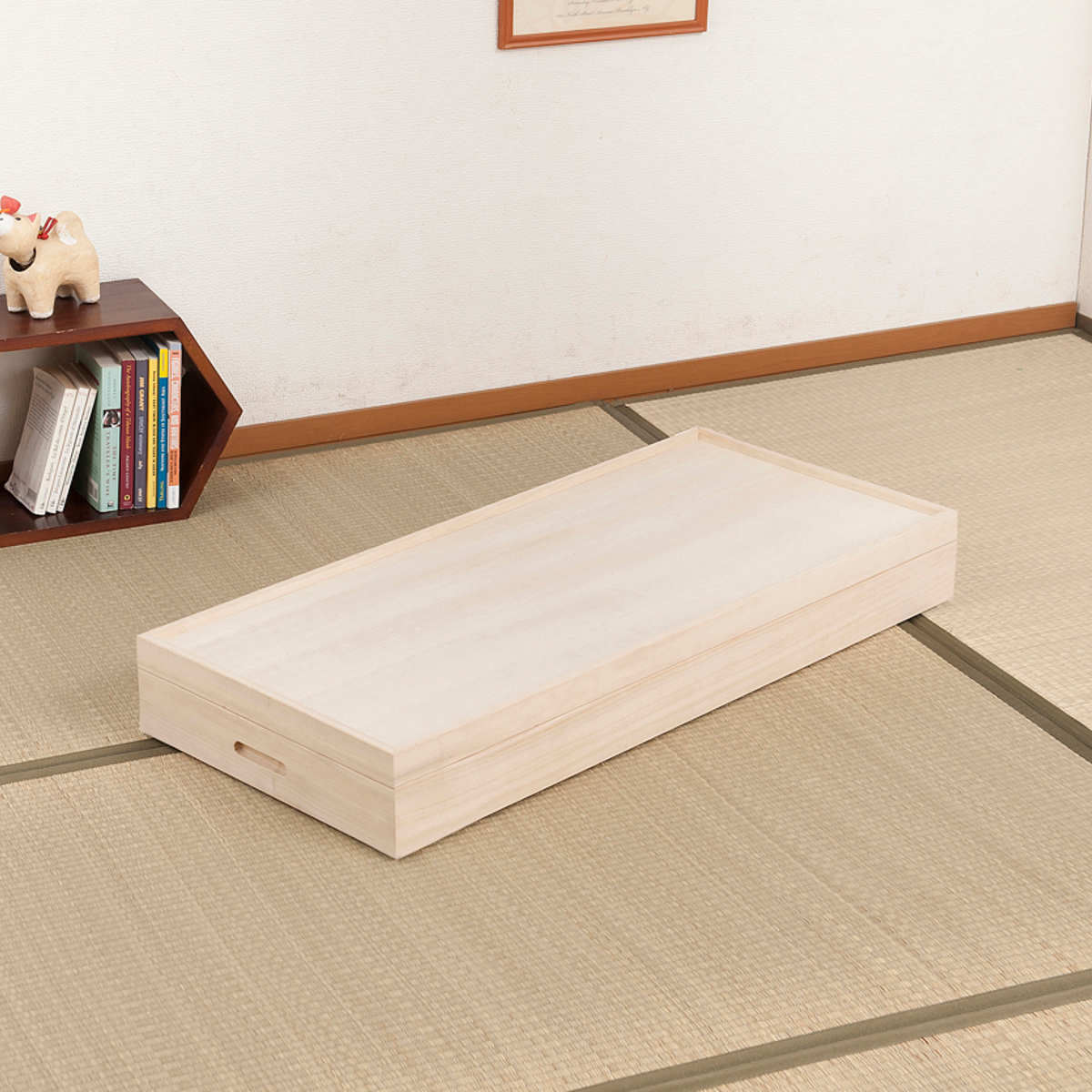 桐 衣装ケース 1段 衣裳箱 隅金具なし 高さ...の詳細画像3
