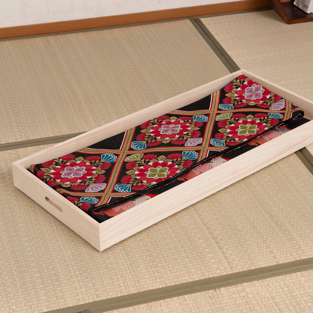 桐 衣装ケース 1段 衣裳箱 隅金具なし 高さ...の詳細画像4