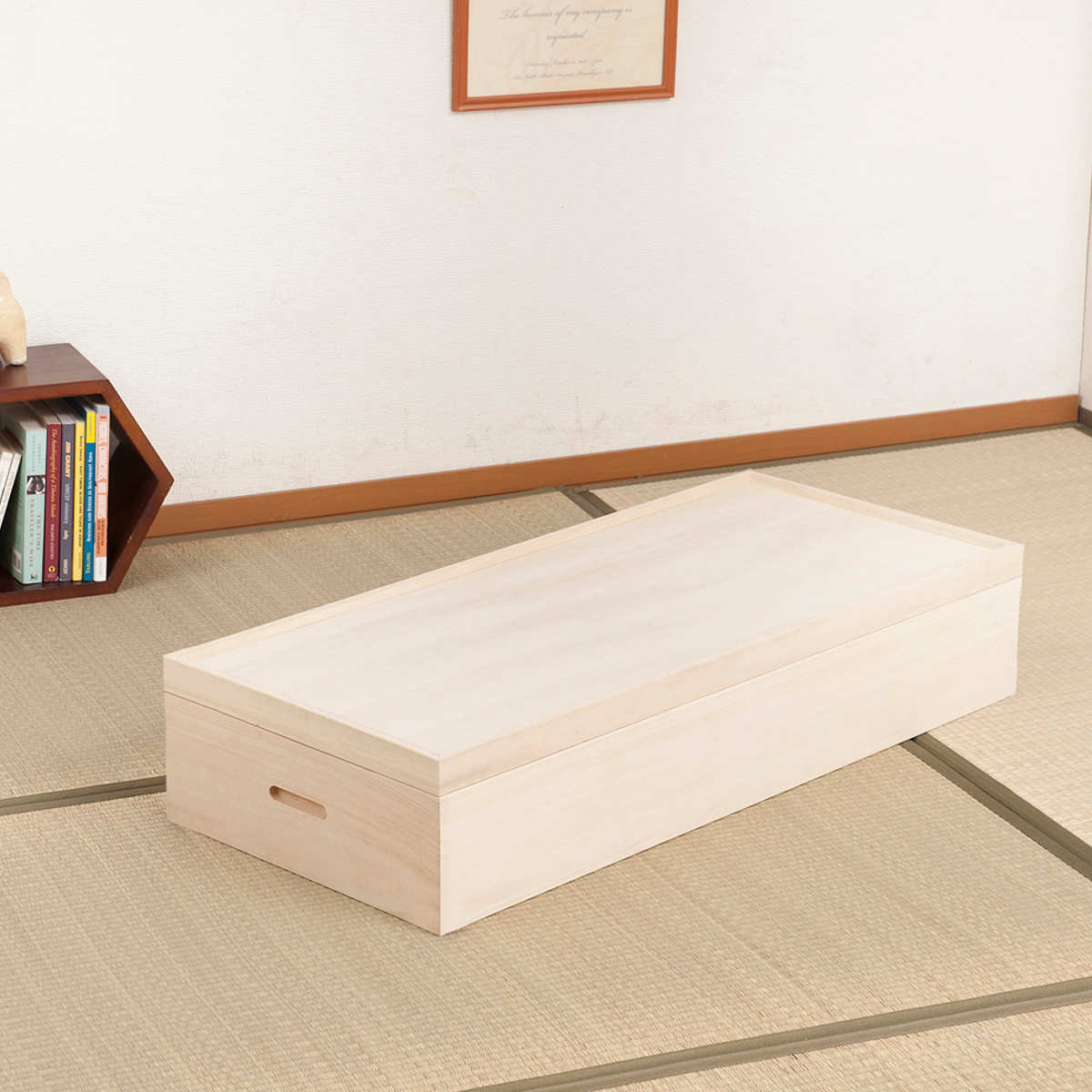 桐 衣装ケース 1段 衣裳箱 隅金具なし 高さ17cm （ 完成品 桐