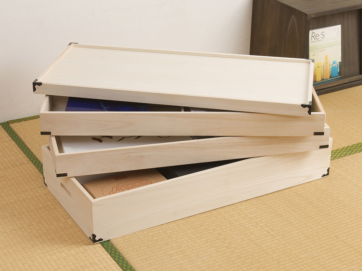 桐 衣装ケース 衣装箱 3段 幅91cm 日本製 （ 完成品 桐衣装箱 天然木