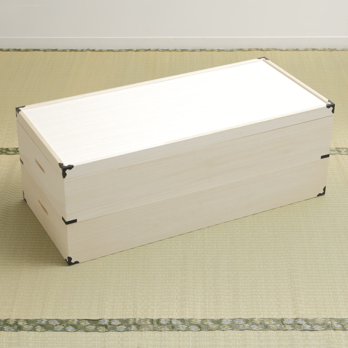 桐 衣装ケース 衣装箱 深型2段 91cm 日本製 （ 完成品 桐衣装箱 天然木