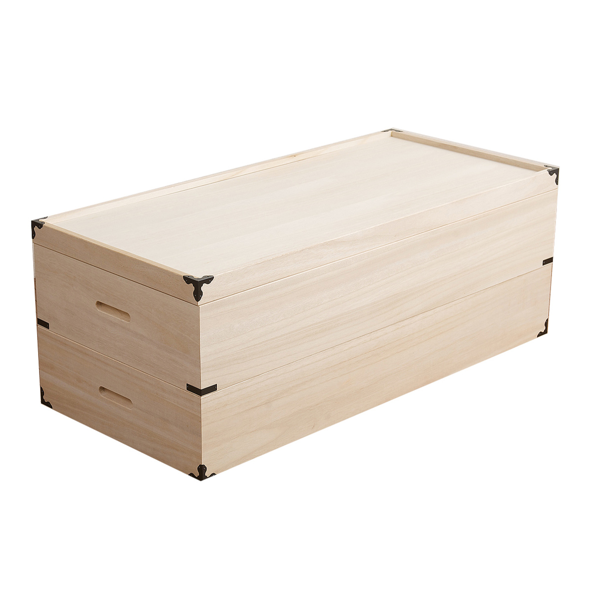 桐 衣装ケース 衣装箱 2段 蓋付き 桐箪笥 着物 和服 高級 桐 衣装ケース 衣装箱 深型2段 91cm 日本製 （ 完成品 桐衣装箱 天然木