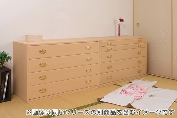 桐たんす 5段 日本製 金色引手 幅98cm （ 完成品 桐 桐箪笥 桐タンス
