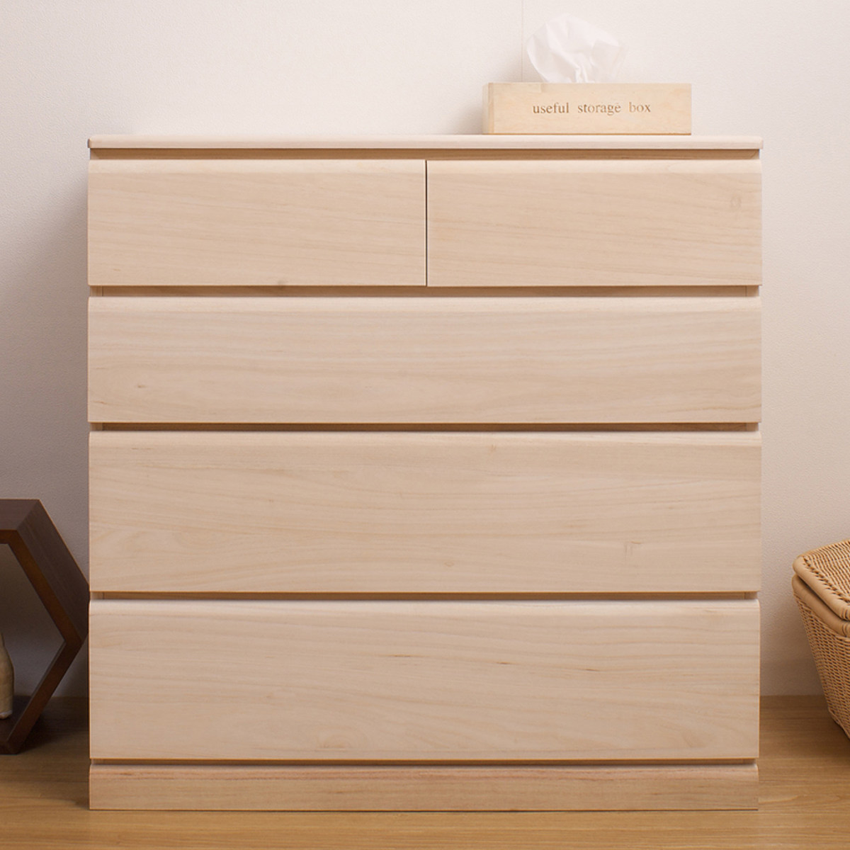 桐タンス 幅76.5cm 4段 キャスター付 日本製 完成品 （ 桐チェスト 桐