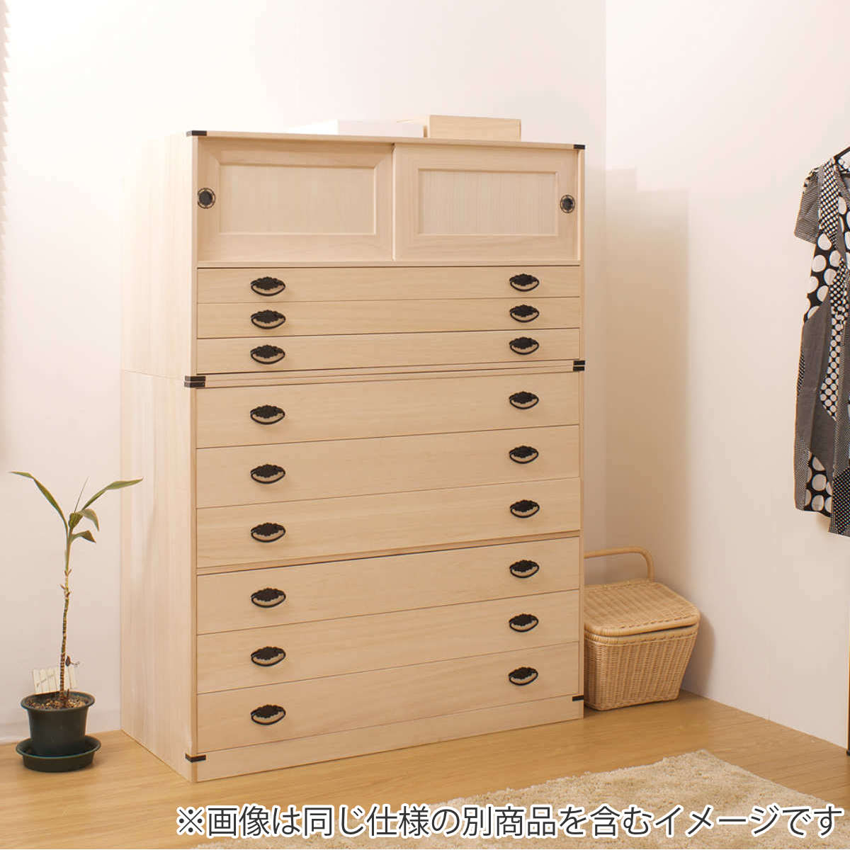 桐たんす 着物用 6段 桐タンス 台輪あり 日本製 幅99cm （ 桐箪笥 収納