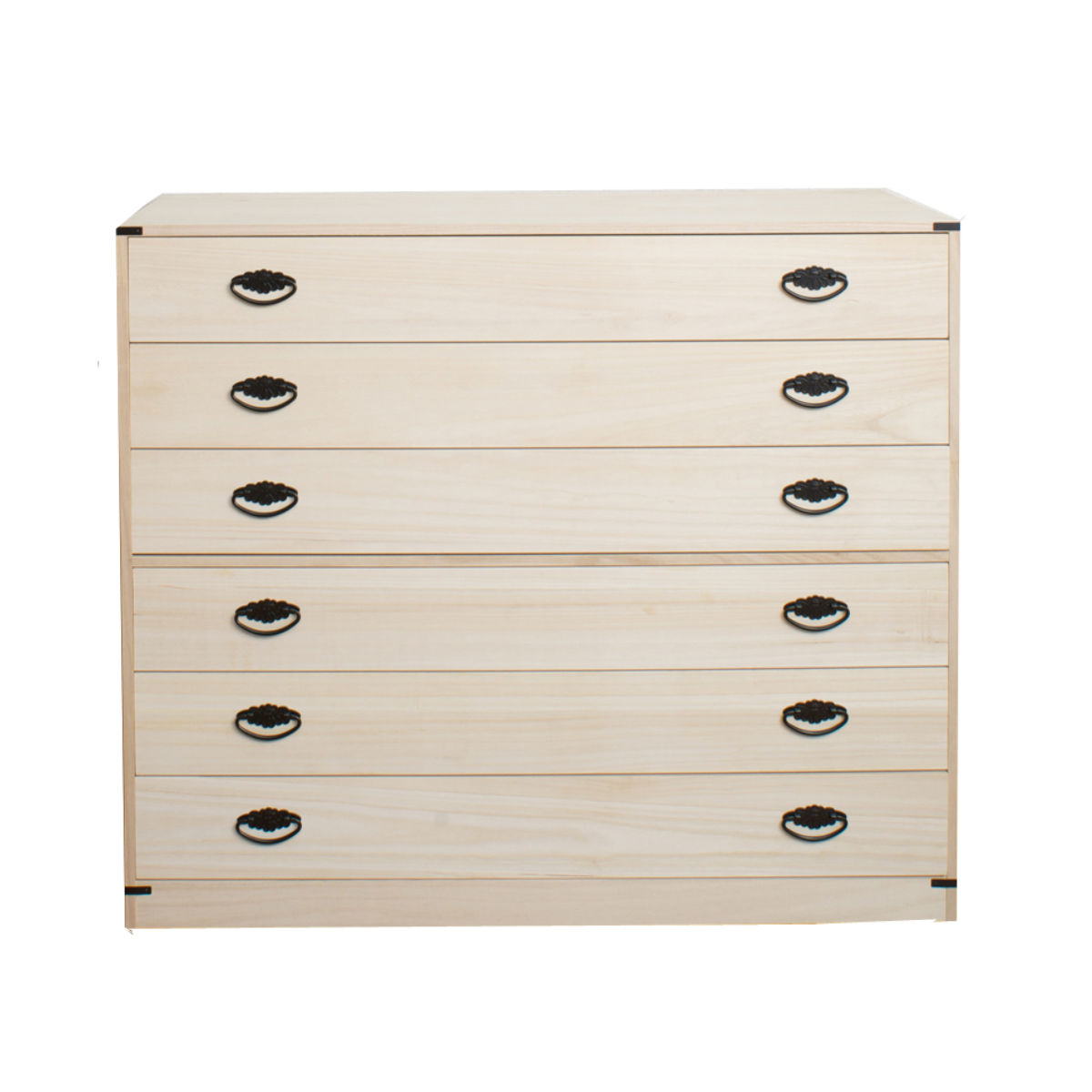 桐たんす 着物用 6段 桐タンス 台輪あり 日本製 幅99cm （ 桐箪笥 収納