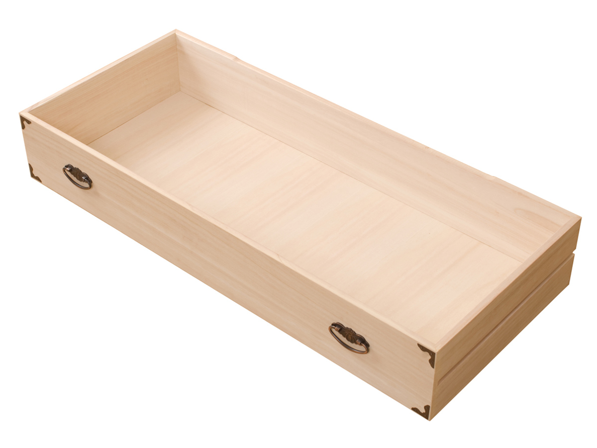 桐チェスト 幅99.5cm 5段 隅金具 キャスター付 （ 桐たんす 桐 タンス