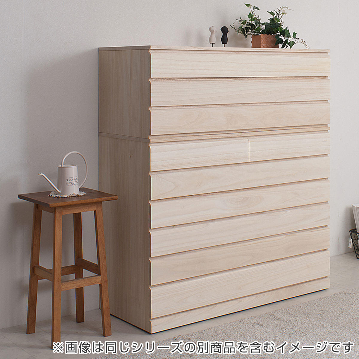 桐 洋風チェスト 3段 白木 桐タンス 日本製 約幅100cm （ 桐チェスト