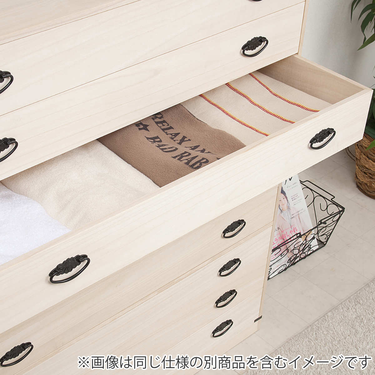 桐たんす 上置き兼用 桐タンス 3段 日本製 幅99cm （ 桐箪笥 収納 桐