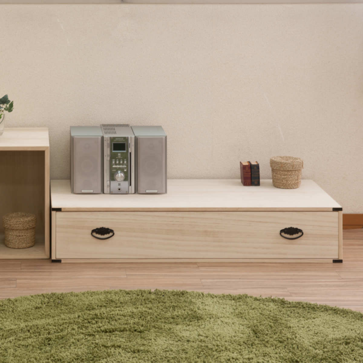 桐たんす 1段 桐収納 衣裳箱 引出し 日本製 約幅100cm （ 桐箪笥 収納