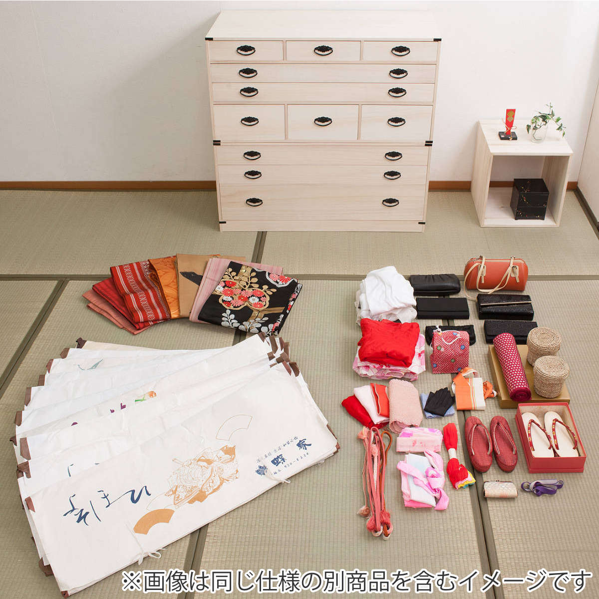桐チェスト 幅99.5cm 4段 8杯 桐収納 引出し 日本製 （ 桐箪笥 収納